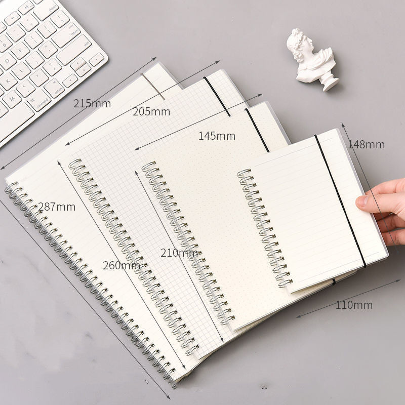 B5 Spiral Grid Notebook – Extra Thick, Simple Design for High School & College Students