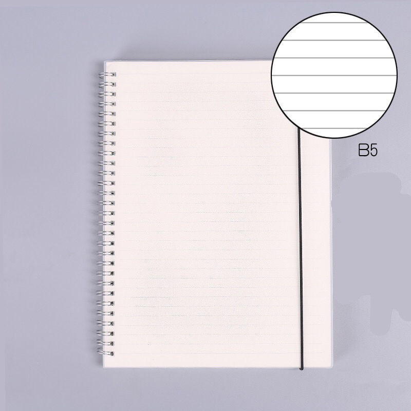 B5 Spiral Grid Notebook – Extra Thick, Simple Design for High School & College Students