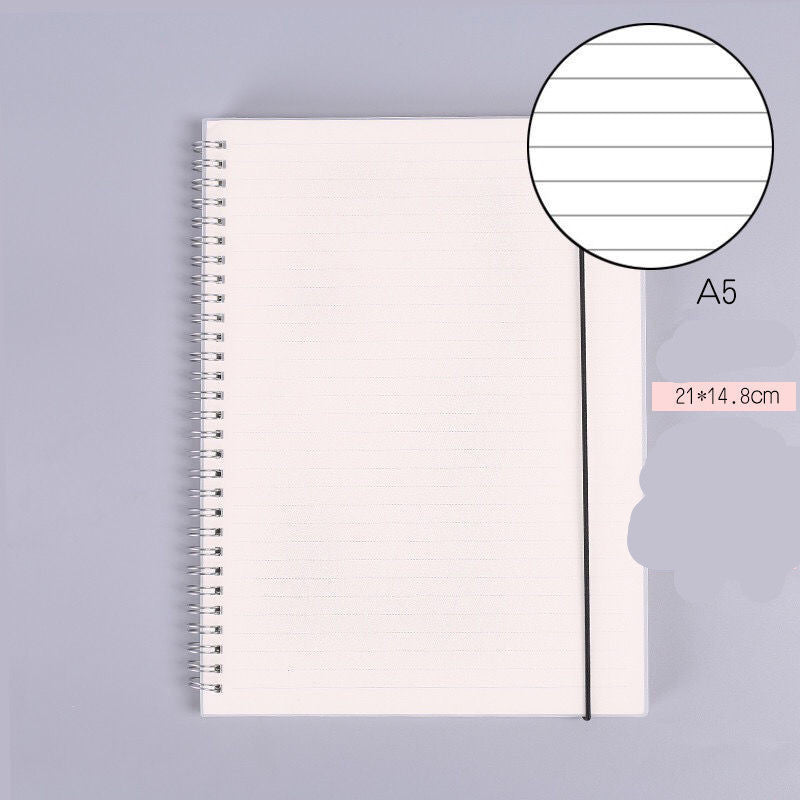 B5 Spiral Grid Notebook – Extra Thick, Simple Design for High School & College Students