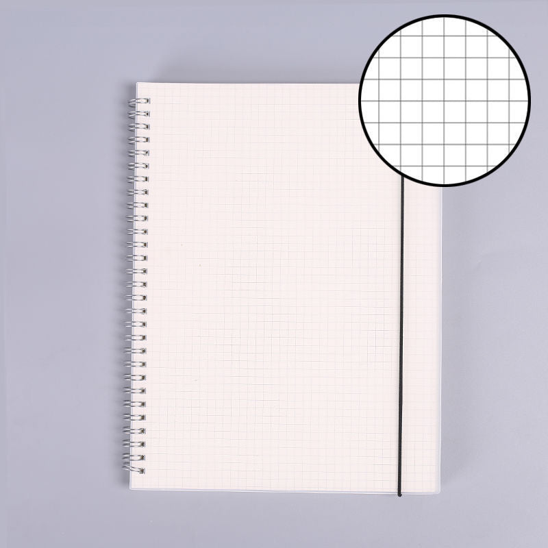 B5 Spiral Grid Notebook – Extra Thick, Simple Design for High School & College Students