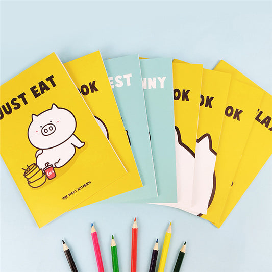 Qimo Pig Cartoon Notebook Set – Cute & Fun Notebooks for Students & Kids