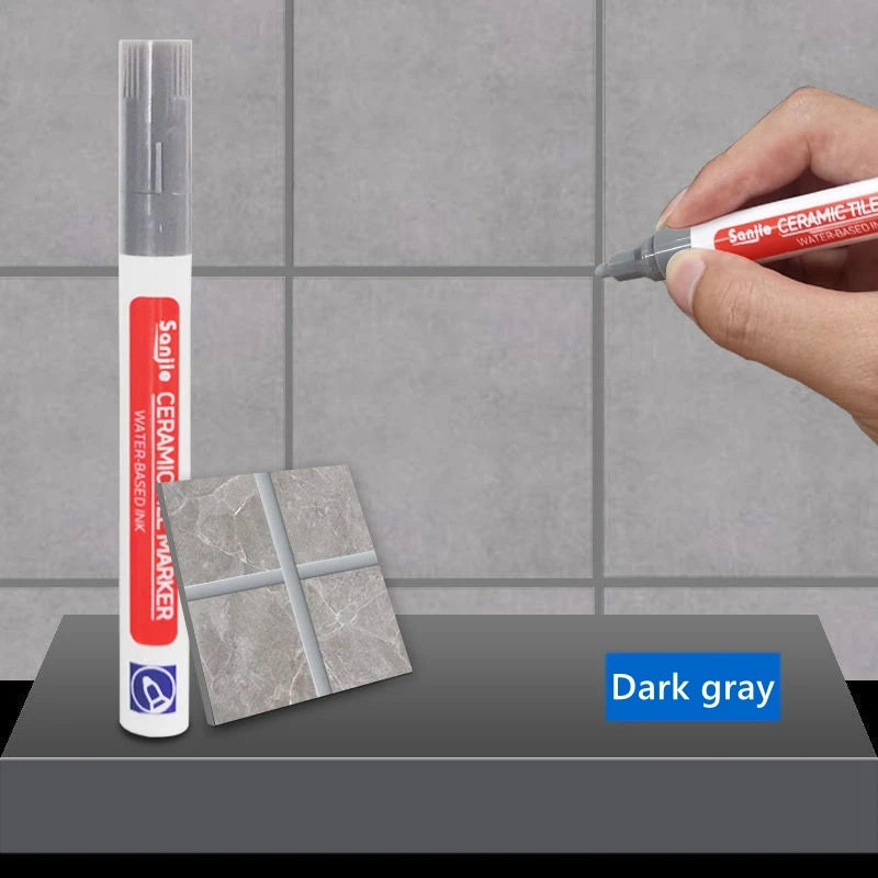 White Grout Repair Pen – Waterproof Tile Gap Restorer for Bathroom & Kitchen