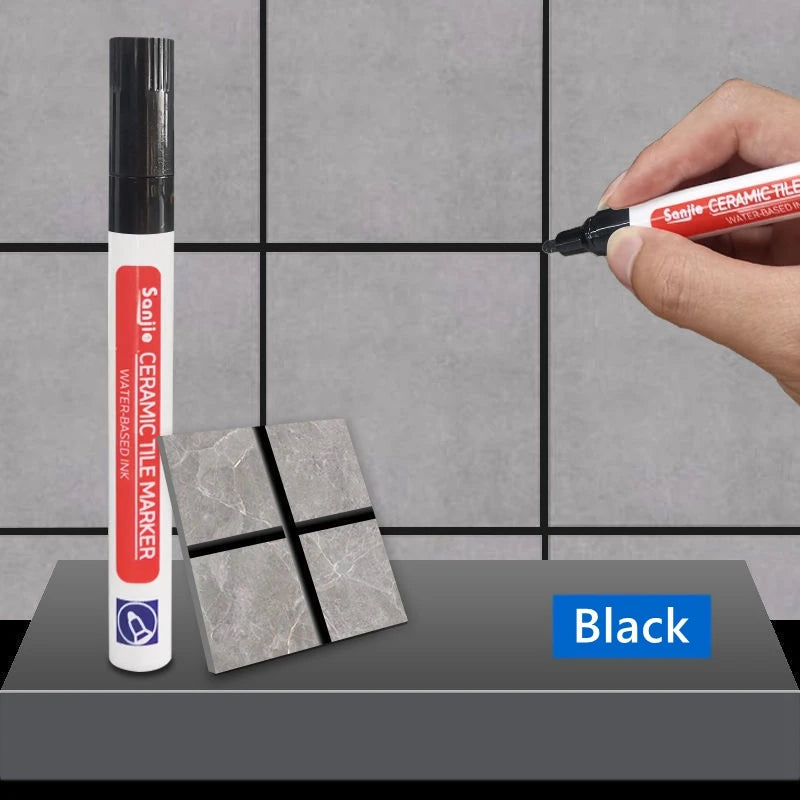 White Grout Repair Pen – Waterproof Tile Gap Restorer for Bathroom & Kitchen